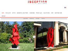 Tablet Screenshot of inceptiongallery.com